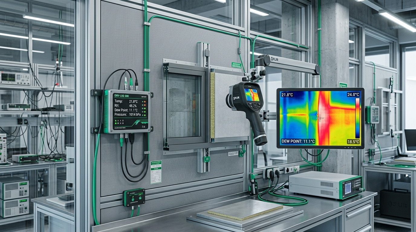 Datenlogger und Thermografie Schimmel Ursachenanalyse N°Vario